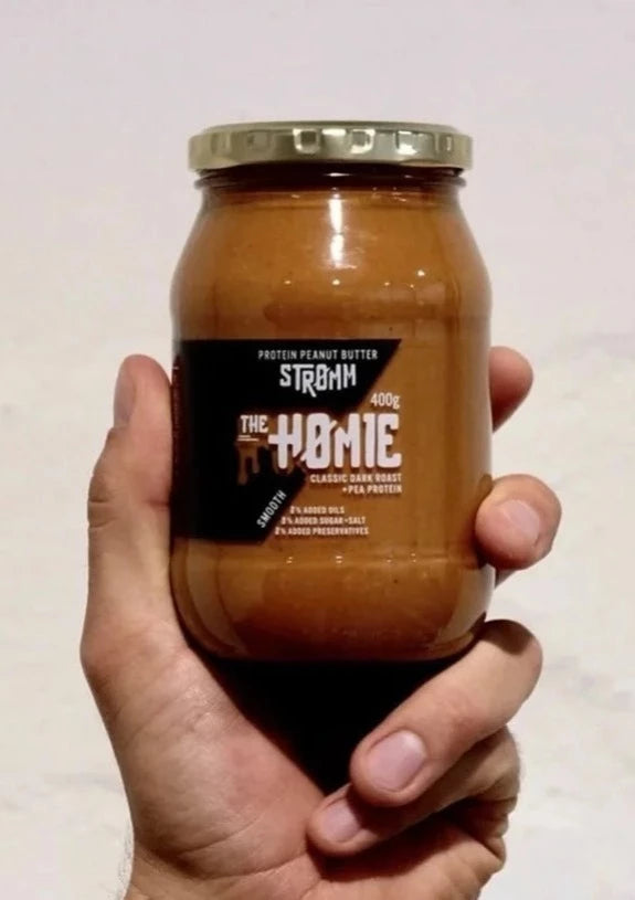 STROMM High-Protein Peanut Butter, now available at Country Pantry