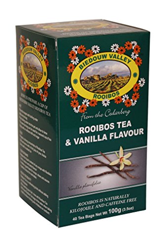 Rooibos tea, vanilla flavour - available at Country Pantry