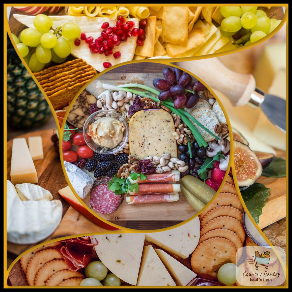 Delicious cheese platter available at Country Pantry