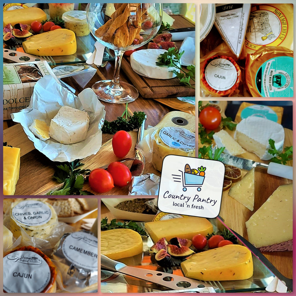 Selection of 3 cheeses, available at Country Pantry