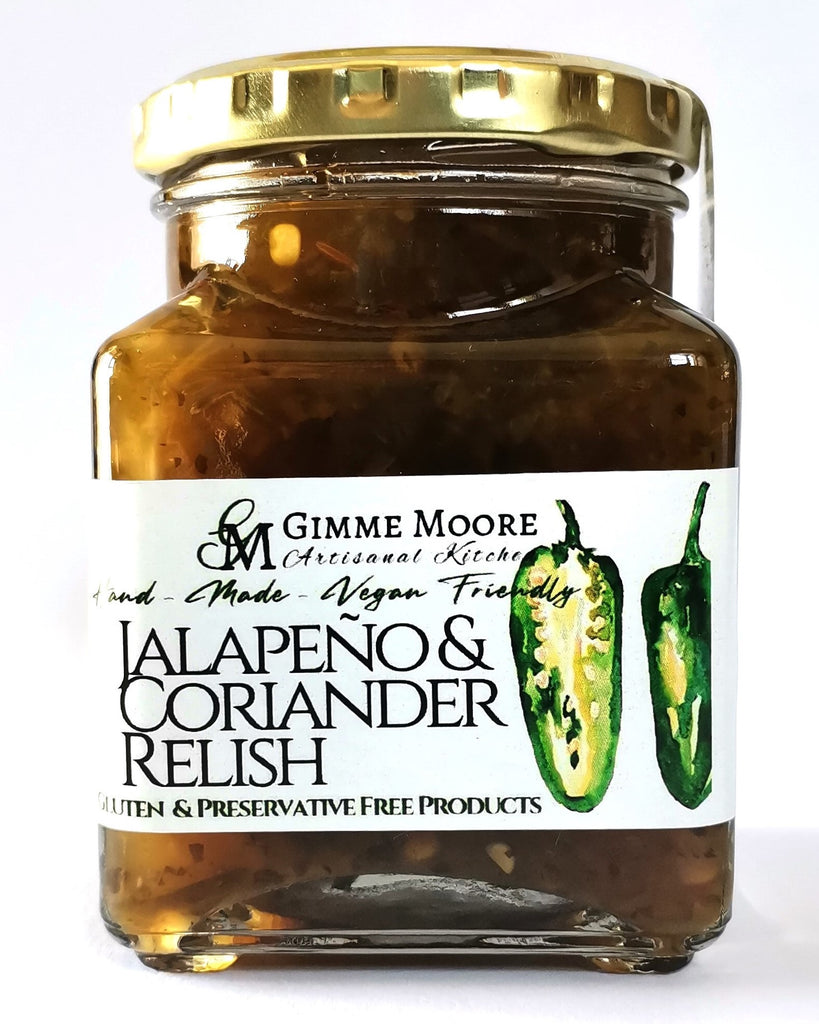 Jalapeno & Coriander Relish available at Country Pantry.
